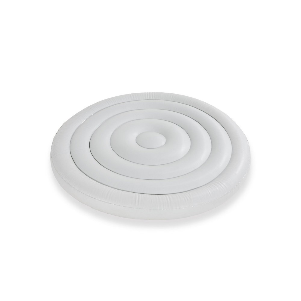 Qivine Aufblasbare Whirlpool-Abdeckung – Rund, 140/160 Cm, Mit Griffen – Wind- & Regenschutz